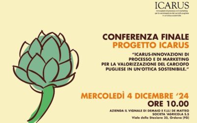 Conferenza finale del progetto ICARUS: Innovazioni sostenibili per il carciofo pugliese